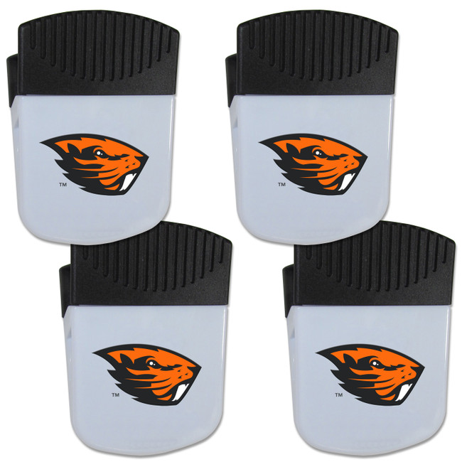 Oregon St. Beavers Chip Clip Magnet with Bottle Opener, 4 pack