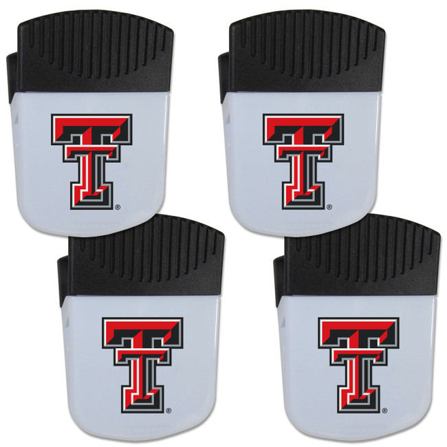 Texas Tech Raiders Chip Clip Magnet with Bottle Opener, 4 pack