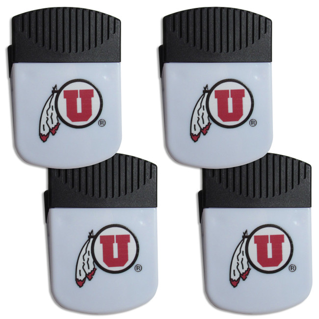 Utah Utes Chip Clip Magnet with Bottle Opener, 4 pack