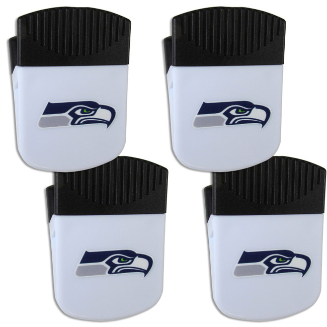 Seattle Seahawks Chip Clip Magnet with Bottle Opener, 4 pack