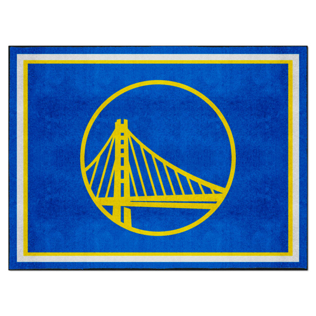 Golden State Warriors 8ft. x 10 ft. Plush Area Rug Circular Bridge Primary Logo
