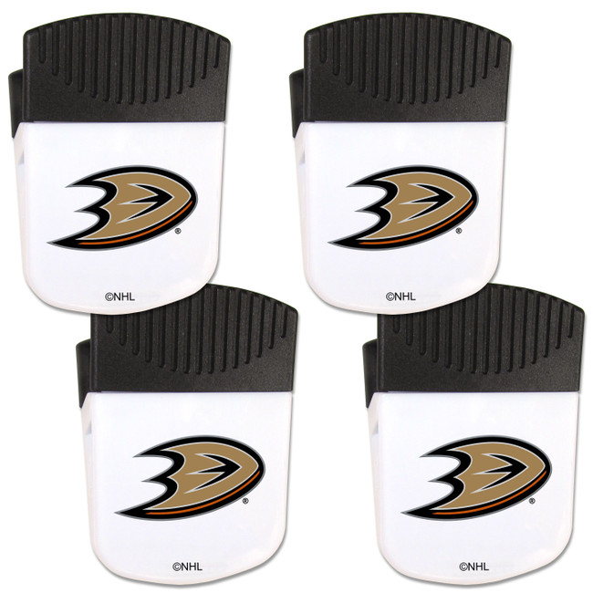Anaheim Ducks Chip Clip Magnet with Bottle Opener, 4 pack