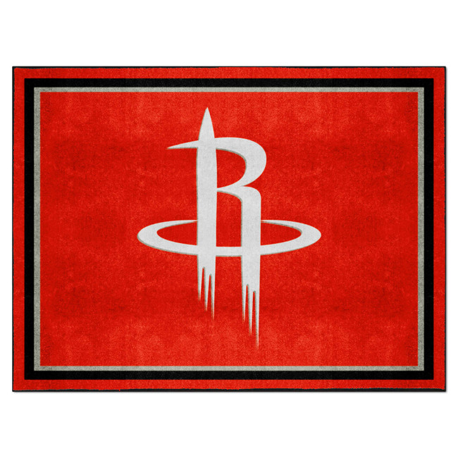 Houston Rockets 8ft. x 10 ft. Plush Area Rug R Primary Logo