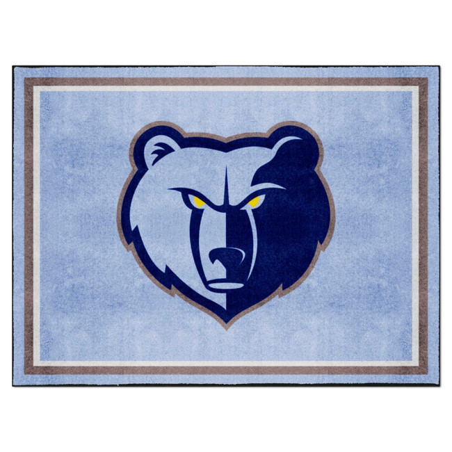 Memphis Grizzlies 8ft. x 10 ft. Plush Area Rug Grizzly Head Primary Logo