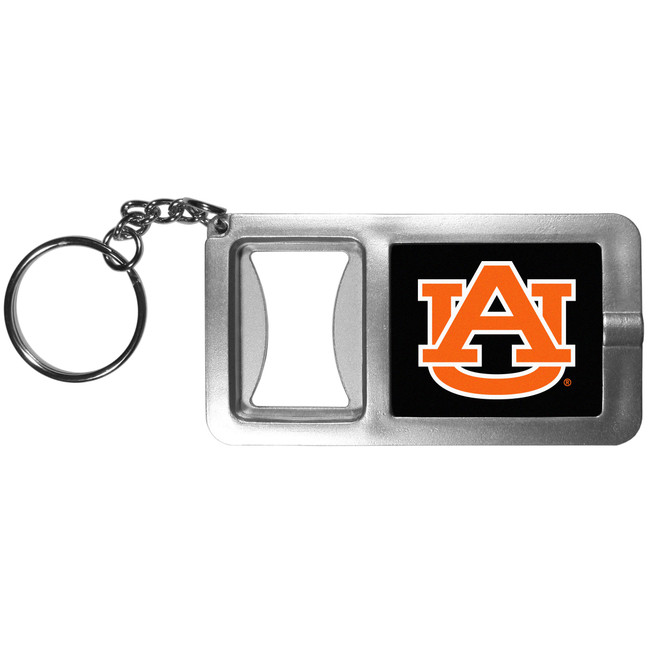 Auburn Tigers Flashlight Key Chain with Bottle Opener