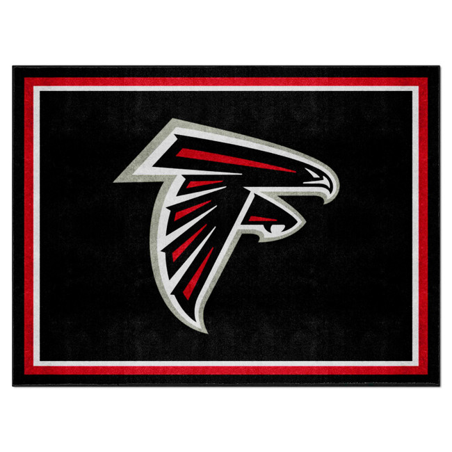 Atlanta Falcons 8ft. x 10 ft. Plush Area Rug Falcon Primary Logo