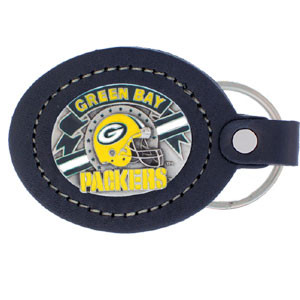 Leather Keychain - Green Bay Packers