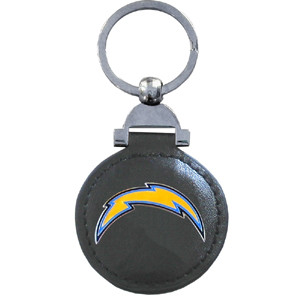 Leather Key Ring - Los Angeles Chargers