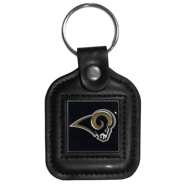 Los Angeles Rams Square Leatherette Key Chain
