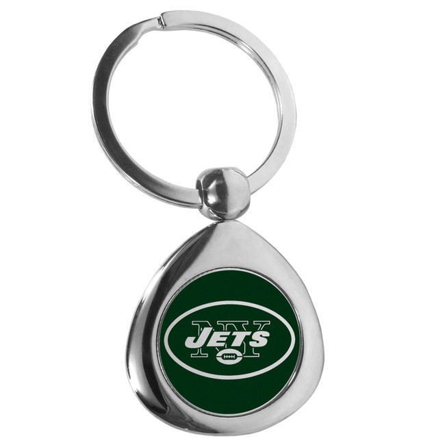 New York Jets Round Teardrop Key Chain
