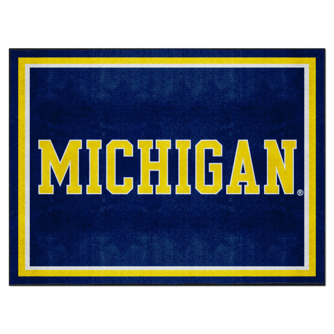 Michigan Wolverines 8ft. x 10 ft. Plush Area Rug