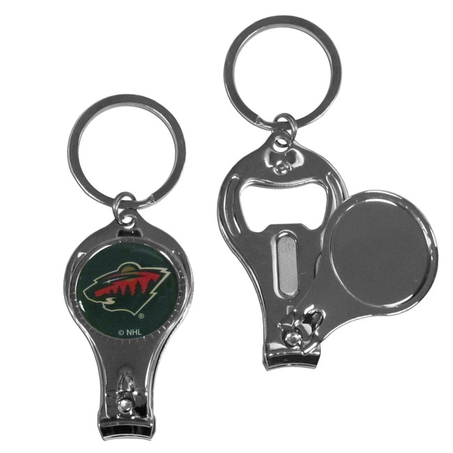 Minnesota Wild® Nail Care/Bottle Opener Key Chain