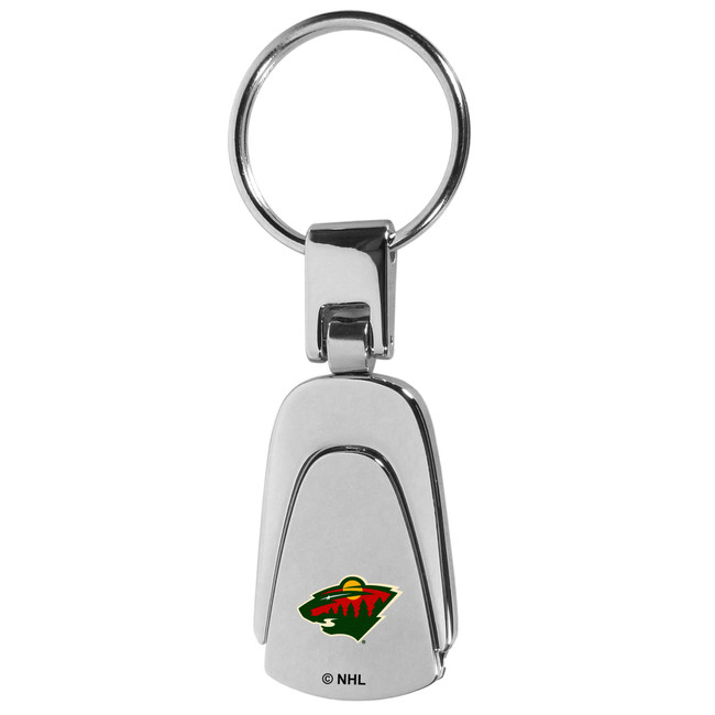 Minnesota Wild® Steel Teardop Key Chain