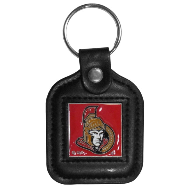 Ottawa Senators® Square Leatherette Key Chain