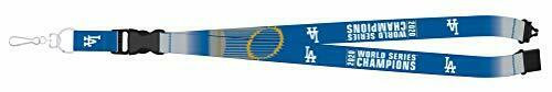 Los Angeles Dodgers 2020 World Series Champions Lanyard Keychain ID Holder MLB Fan Accessory