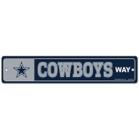 Dallas Cowboys Street / Zone Sign 3.75" X 19"