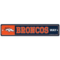 Denver Broncos Street / Zone Sign 3.75" X 19"