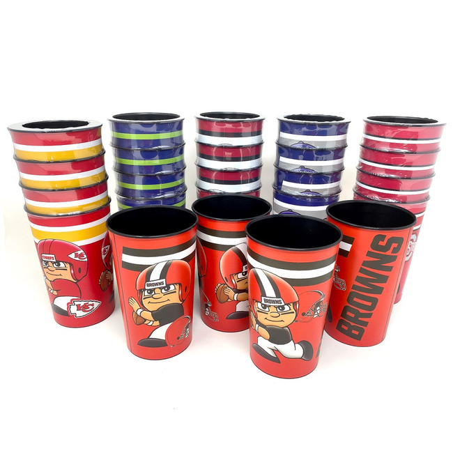 Los Angeles Rams NFL Drink Cups 4 Pack - Perfect for Parties & Game Day