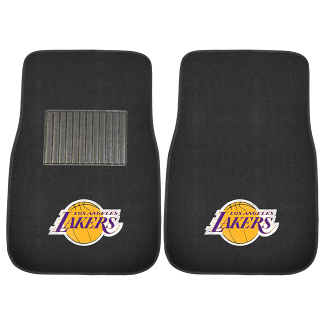 NBA - Los Angeles Lakers 2-pc Embroidered Car Mat Set 17"x25.5"