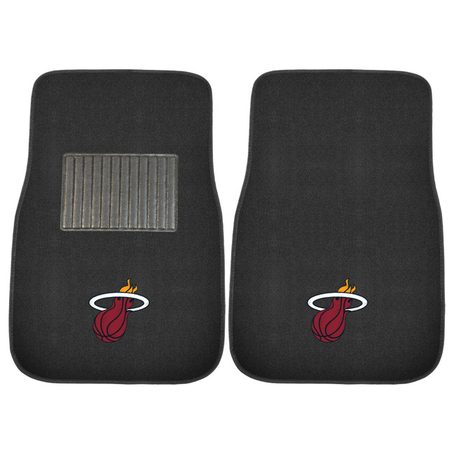 NBA - Miami Heat 2-pc Embroidered Car Mat Set 17"x25.5"
