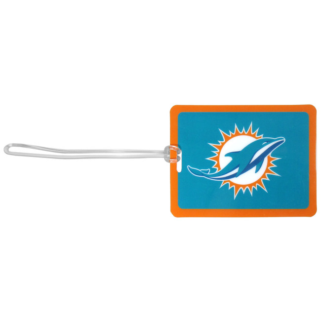 Miami Dolphins Vinyl Luggage Tag