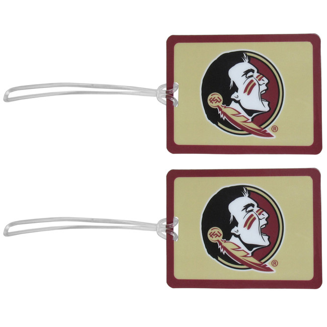 Florida St. Seminoles Vinyl Luggage Tag, 2pk