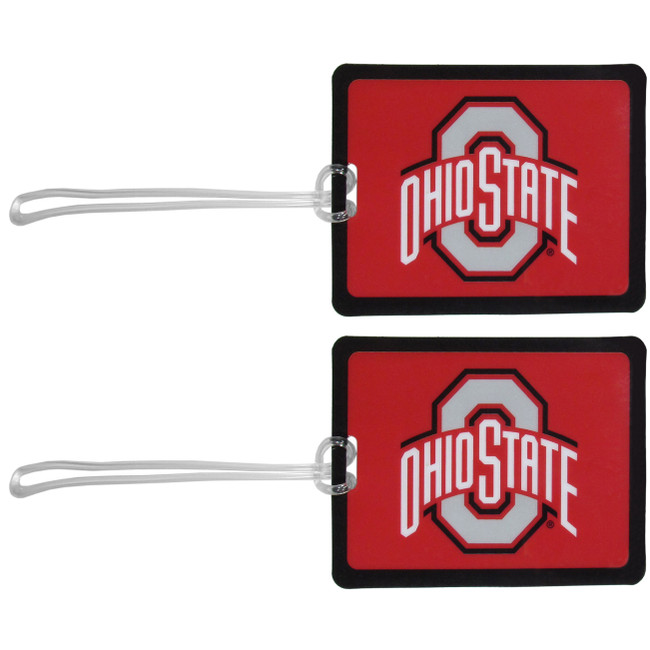 Ohio St. Buckeyes Vinyl Luggage Tag, 2pk