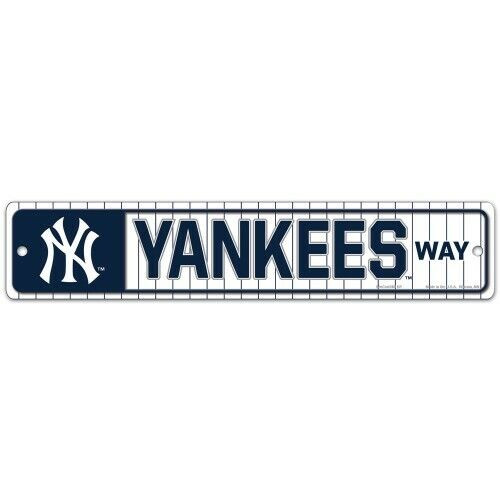 New York Yankees Street / Zone Sign 3.75" X 19"