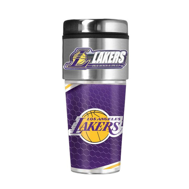 Los Angeles Lakers 16 oz. Travel Tumbler with Metallic Graphics