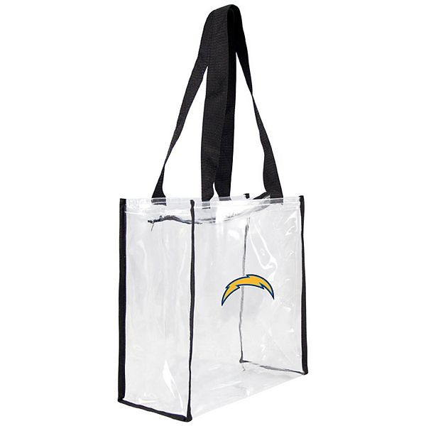 Los Angeles Chargers Clear Square Stadium Tote Bag NFL Approved Fan Bag Tote
