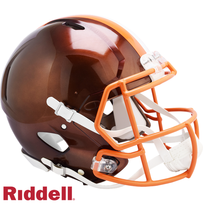 Cleveland Browns Helmet Riddell Authentic Full Size Speed Style FLASH Alternate