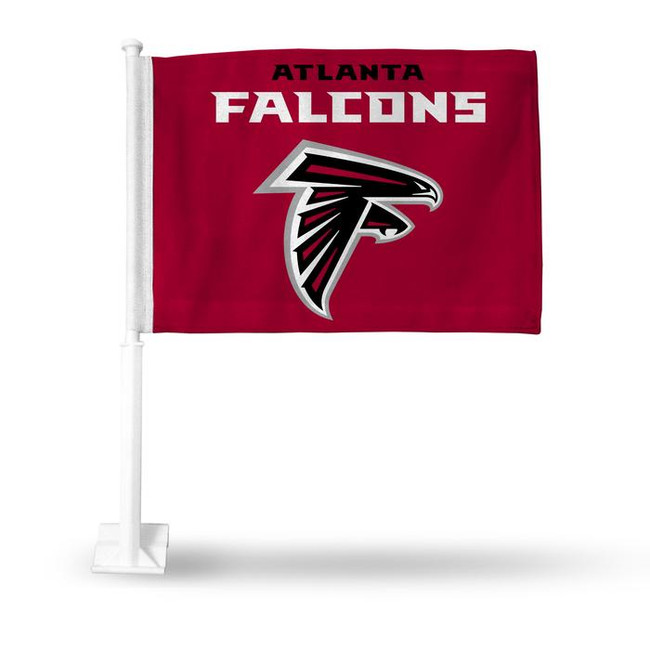 Atlanta Falcons NFL Auto Window Car Flag Red