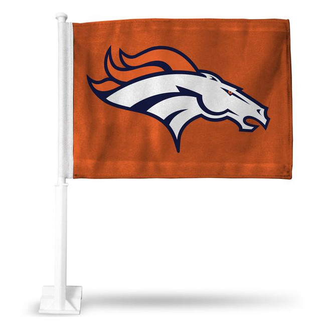 Denver Broncos NFL Auto Window Car Flag Orange