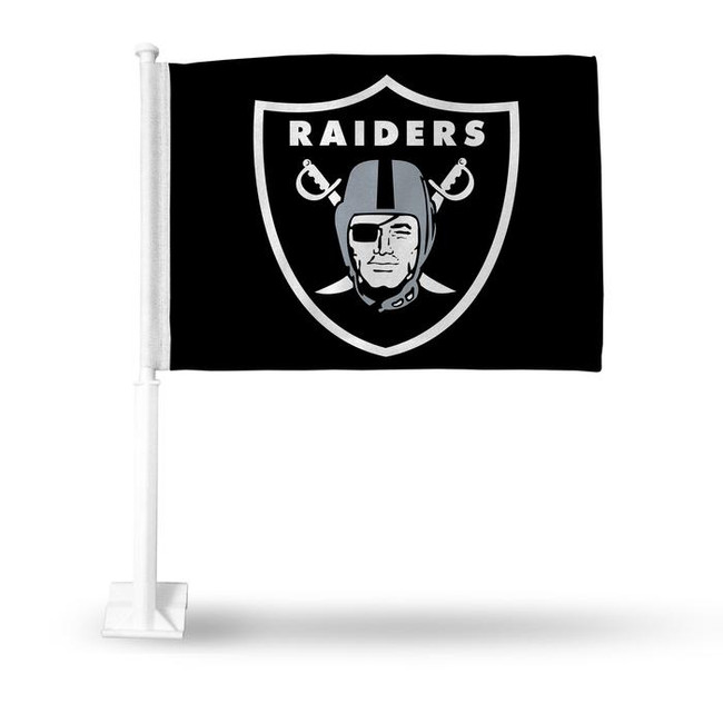 Las Vegas Raiders NFL Auto Window Car Flag Black