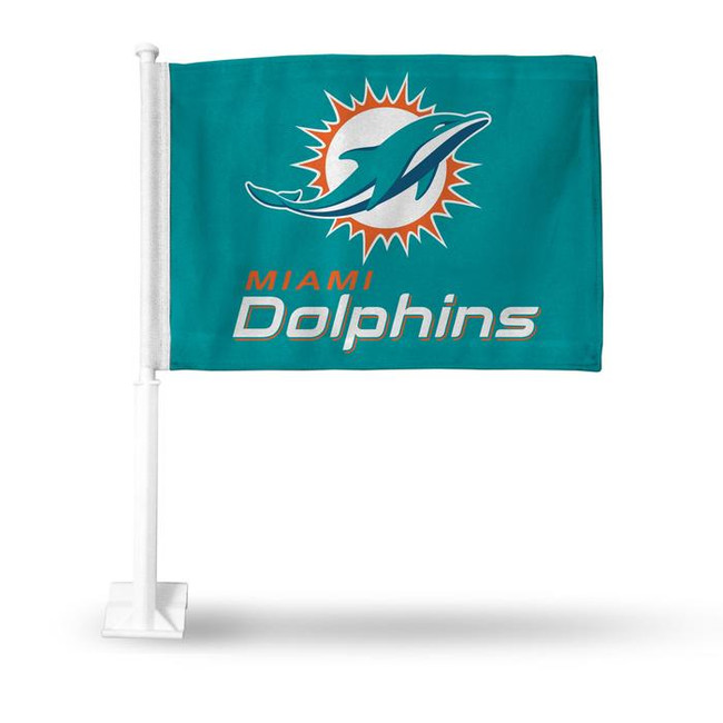 Miami Dolphins NFL Auto Window Car Flag Script