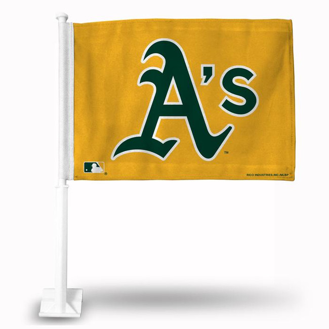 Oakland Athletics MLB Auto Window Car Flag A'S