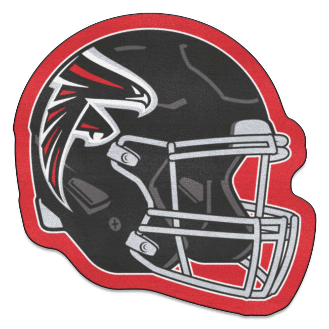 Atlanta Falcons Mascot Mat - Helmet Falcon Primary Logo Red