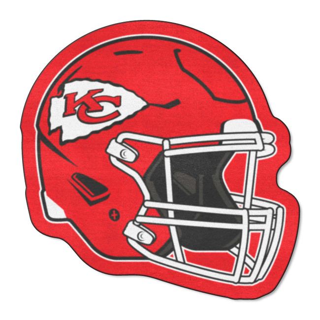 Kansas City Chiefs Mascot Mat - Helmet KC Arrow Primary Logo Red