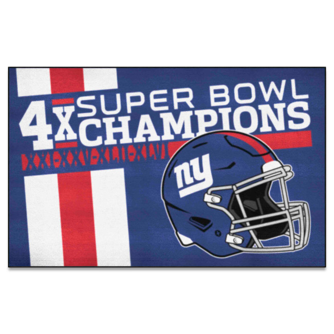 New York Giants Dynasty Ultimat Mat Giants Helmet Logo 4x Blue