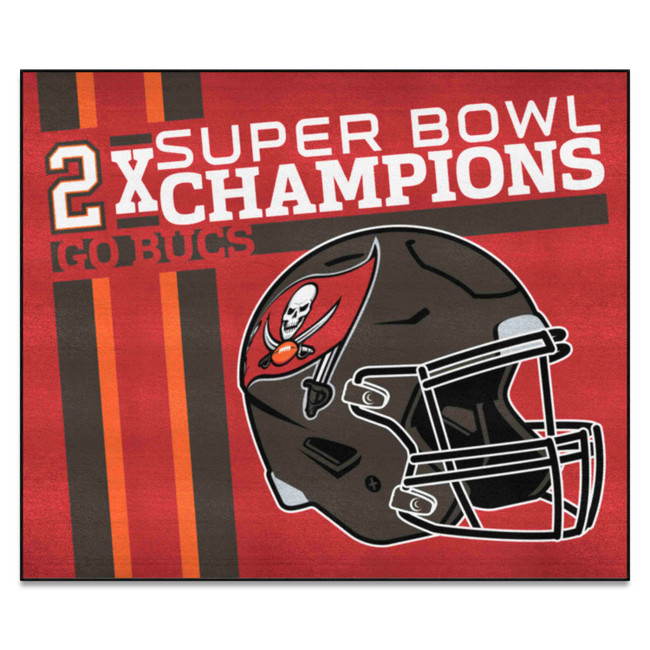 Tampa Bay Buccaneers Dynasty Tailgater Mat Buccaneers Primary Logo 2X Red