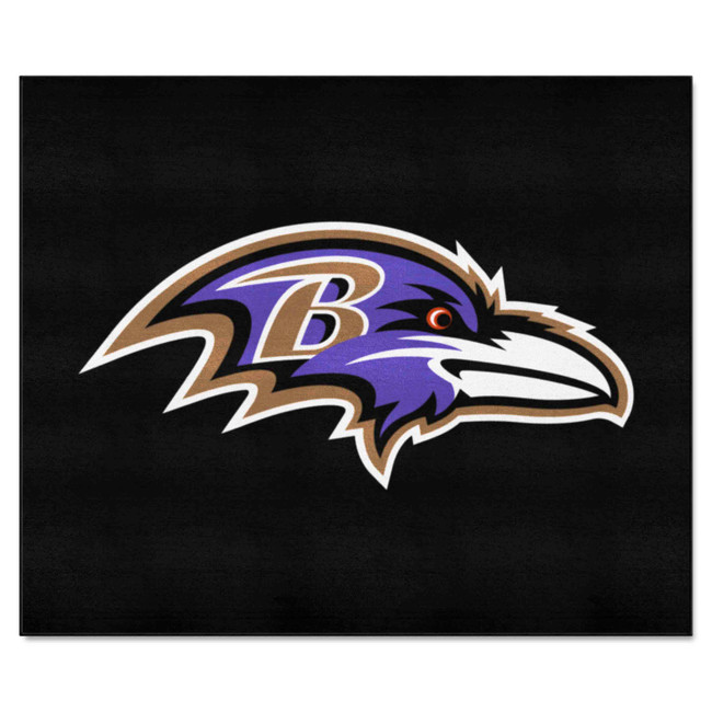 Baltimore Ravens Tailgater Rug - 5ft. x 6ft. Raven Head Primary Logo