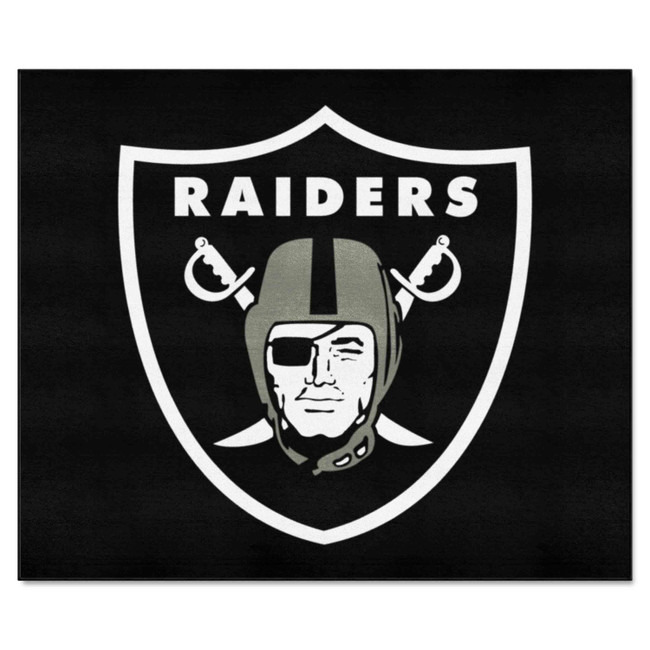 Las Vegas Raiders Tailgater Rug - 5ft. x 6ft. Raider Shield Primary Logo