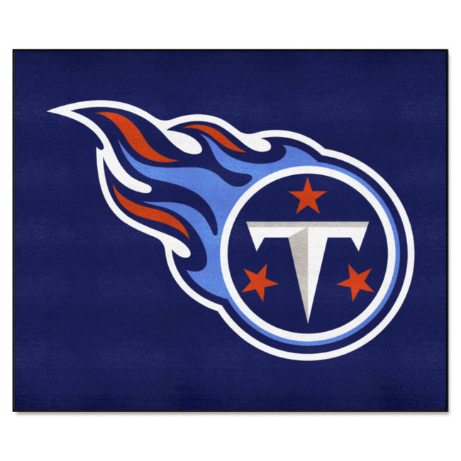 Tennessee Titans Tailgater Rug - 5ft. x 6ft. Flaming T Primary Logo