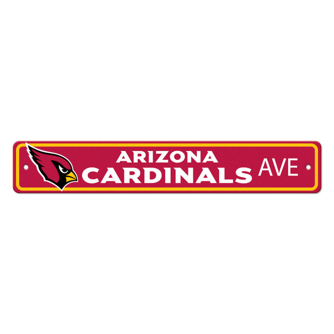 Arizona Cardinals Team Color Street Sign D√©cor 4in. X 24in. Lightweight