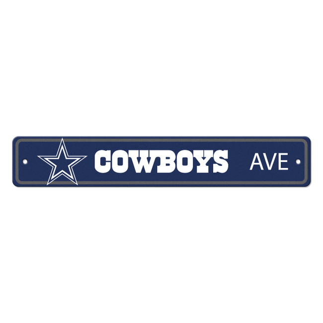 Dallas Cowboys Team Color Street Sign D√©cor 4in. X 24in. Lightweight