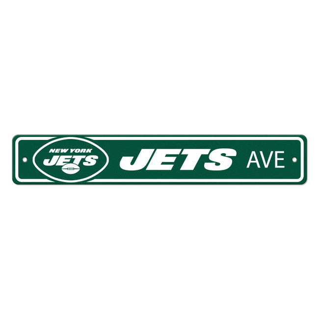New York Jets Team Color Street Sign D√©cor 4in. X 24in. Lightweight