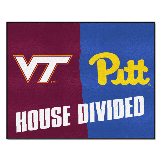 Virginia Tech / Pittsburg House Divided House Divided Rug - 34 in. x 42.5 in.