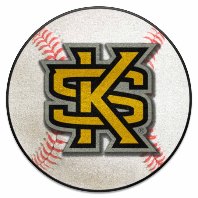 Kennesaw State Owls Baseball Rug - 27in. Diameter, KS