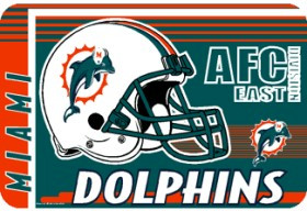 Miami Dolphins 20 inch x 30 inch Floor Mat Rug