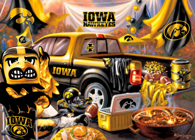 Iowa Hawkeyes 1000 Piece Puzzle Gameday Design NCAA Jigsaw Puzzle Fan Activity
